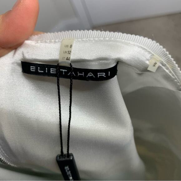 Elie Tahari palm trees beach tropical pencil skirt size 8 preppy - Picture 4 of 6